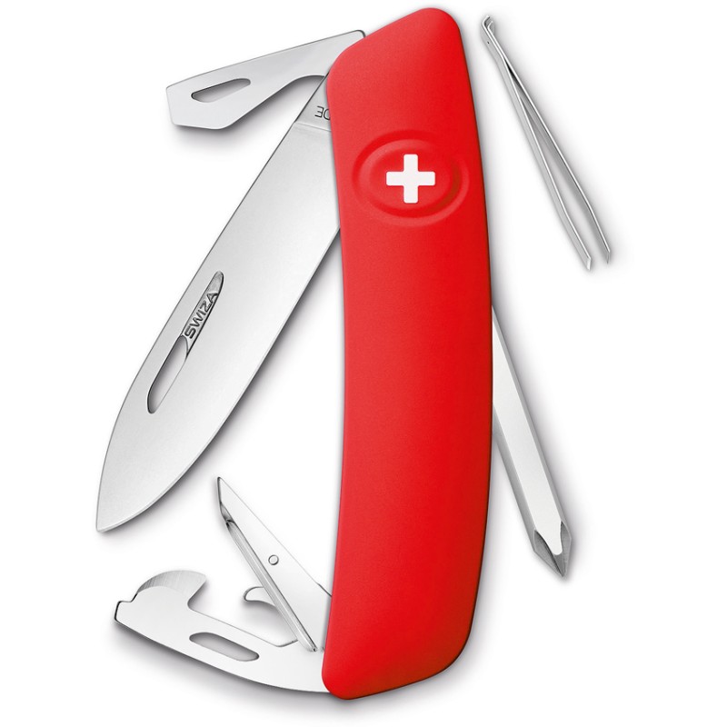 D04 Swiss Pocket Knife Red