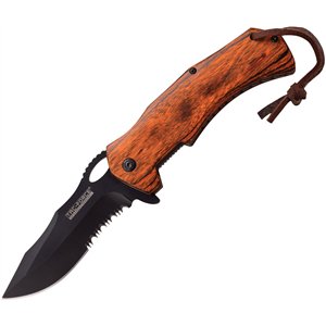 Linerlock A/O Brown Pakkawood