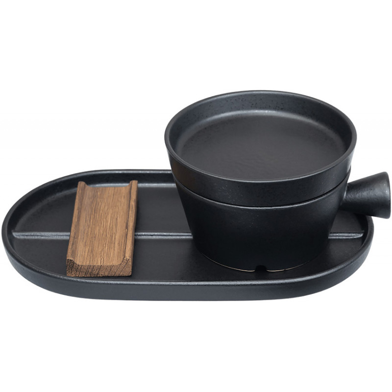 Shave Bowl Set- Pitch Dark