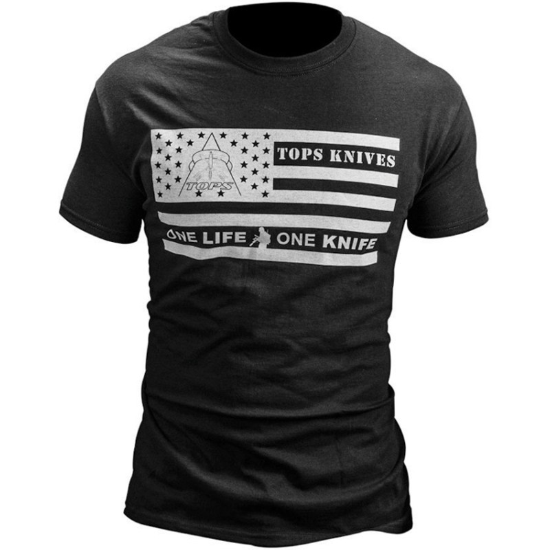 T-Shirt Flag Logo Black Medium