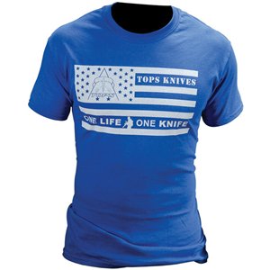 T-Shirt Flag Logo Blue XXL