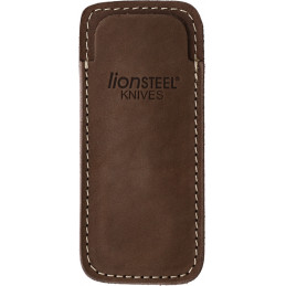 Vertical Leather Sheath Brn