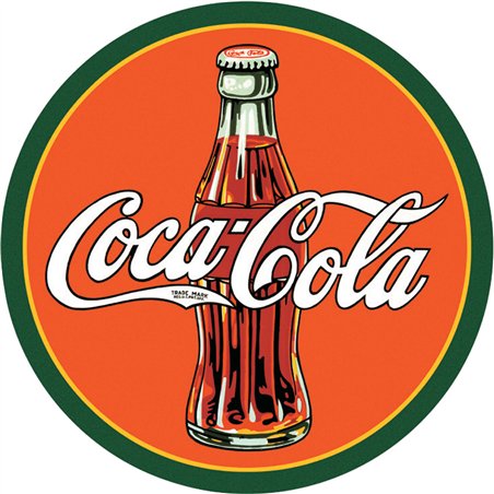 Coke Round 30s Bottle & Logo