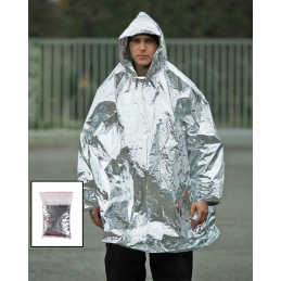 Silver Survival Poncho