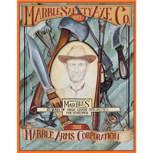 Marbles Safety Axe Tin Sign