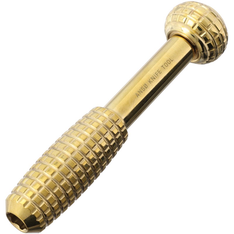 Anso Knife Tool Polished Brass