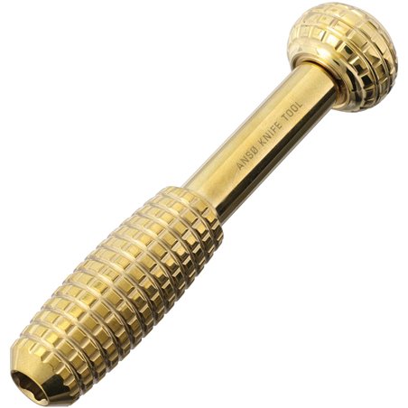 Anso Knife Tool Polished Brass