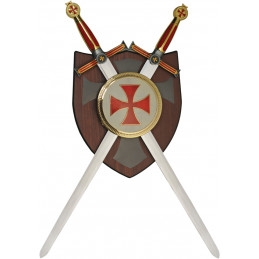 Templar Double Sword Plaque