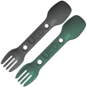 Two Pack Utility Spork Green