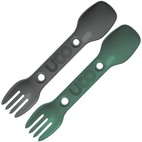 Two Pack Utility Spork Green