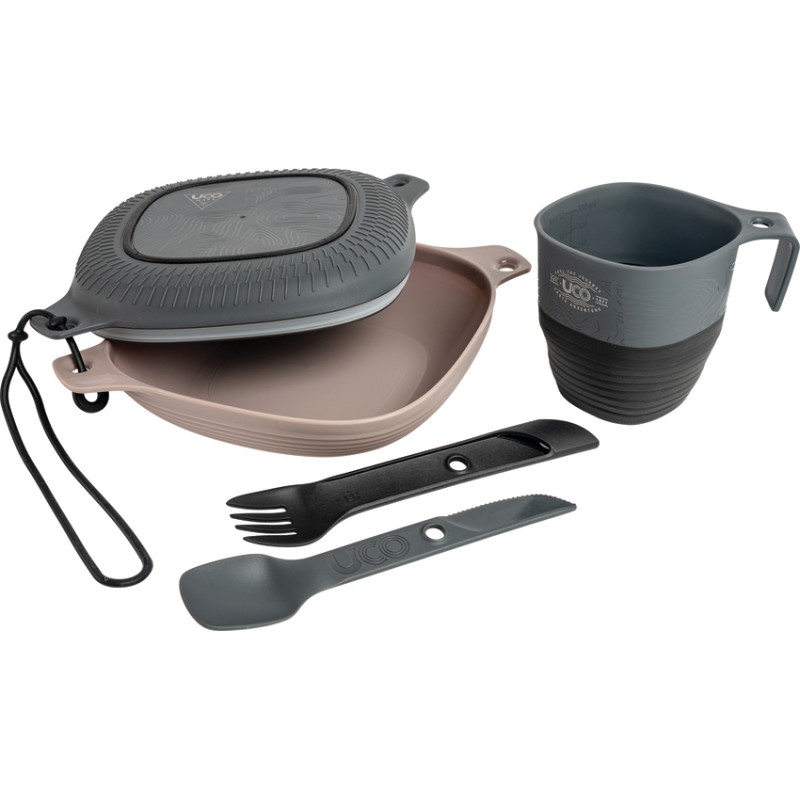 Six Piece Mess Kit Black/Gray