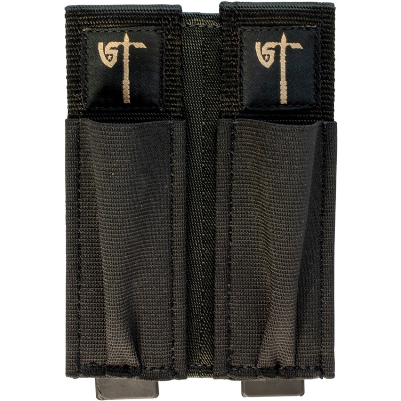 Double Pistol Mag Pouch Blk