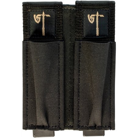 Double Pistol Mag Pouch Blk