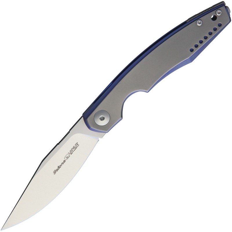 Belone Linerlock Titanium Blue