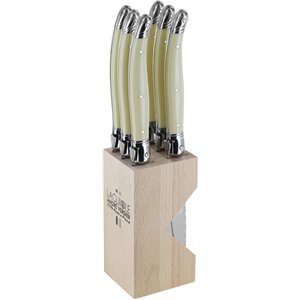 Laguiole Steak Knife Set White