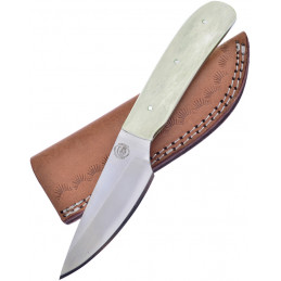 Fixed Blade White Smooth Bone