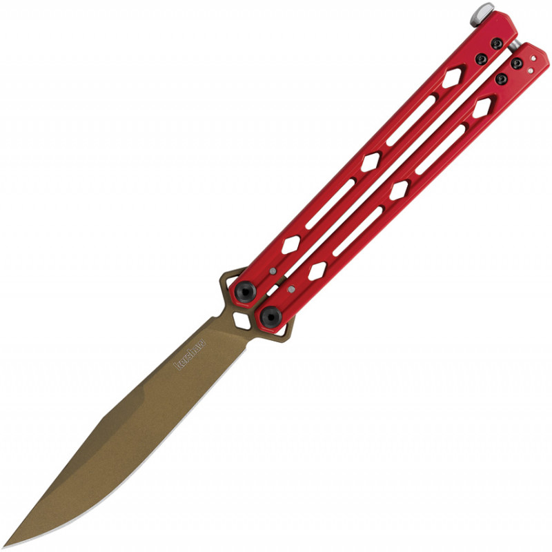 Lucha Butterfly Knife Red