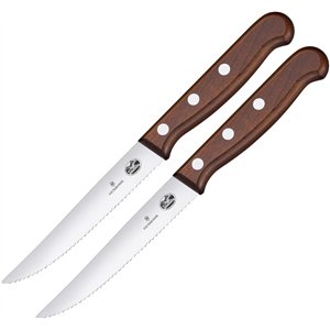 Steak Knife Set 2pc Wood