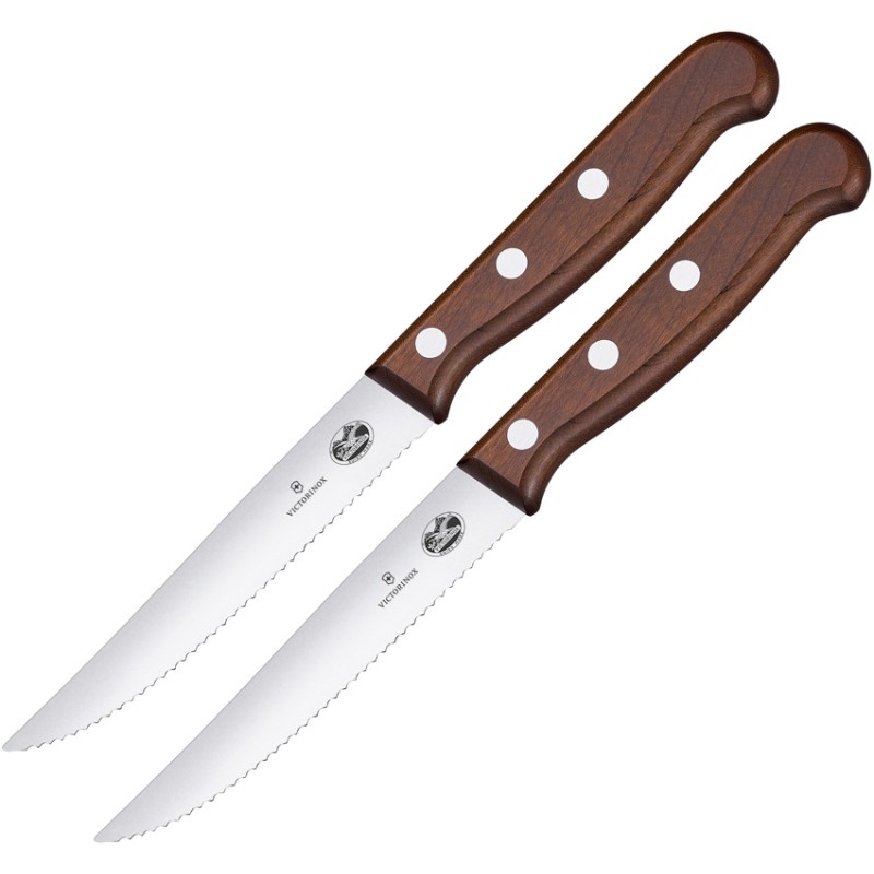 Steak Knife Set 2pc Wood