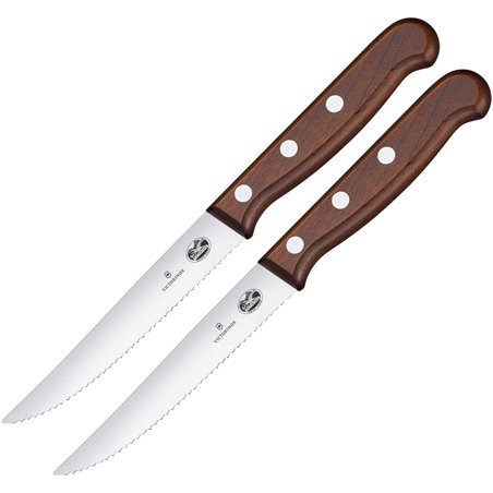 Steak Knife Set 2pc Wood