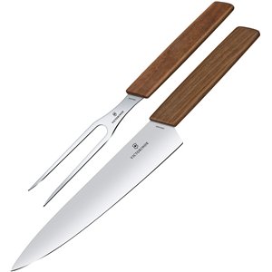 Carving Set 2pc Walnut
