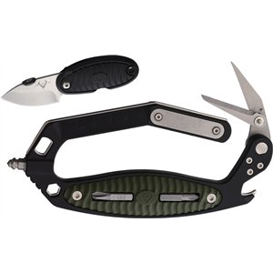 C.R.A.B.  Black Green Handle