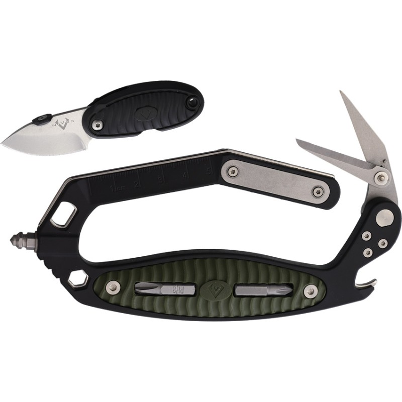 C.R.A.B.  Black Green Handle