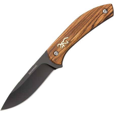Fixed Blade Zebra Wood