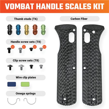Vombat Handle Scales CF