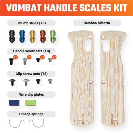Vombat Handle Scales Bamboo