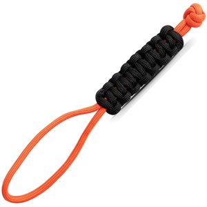 Paracord Lanyard Orange/Black