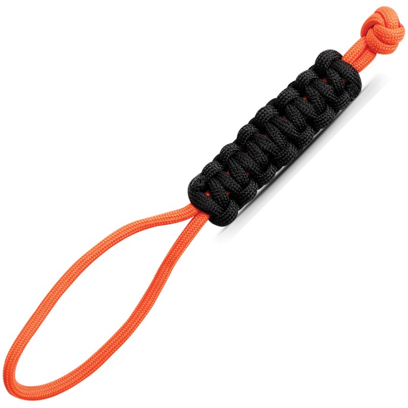 Paracord Lanyard Orange/Black