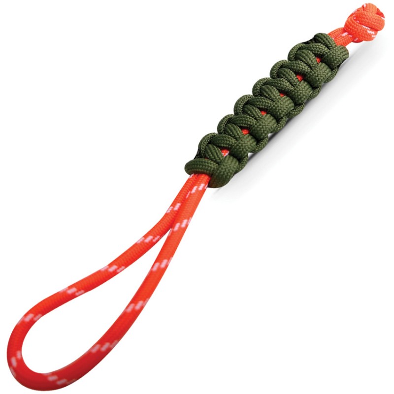 Paracord Lanyard Green/Orange