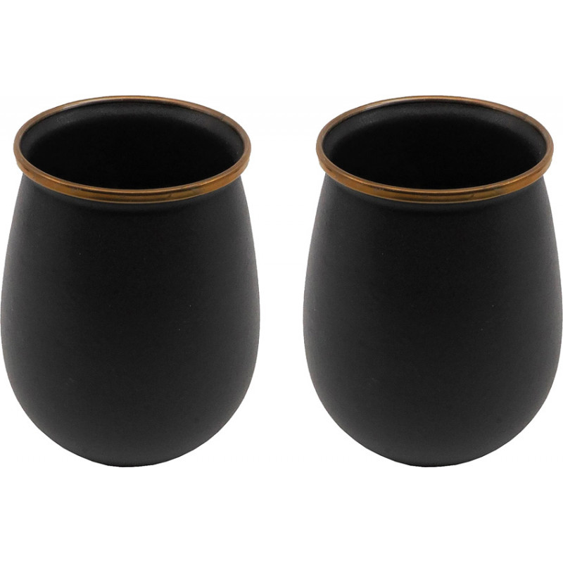 Enamel Tumbler Set Charcoal