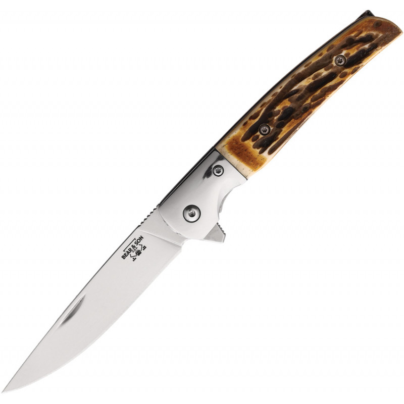 Rancher Linerlock Stag Bone