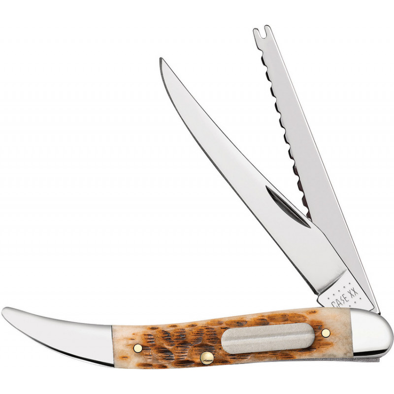 Fishing Knife Amber Bone