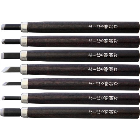 H-7 Japanese Carving Knife Set