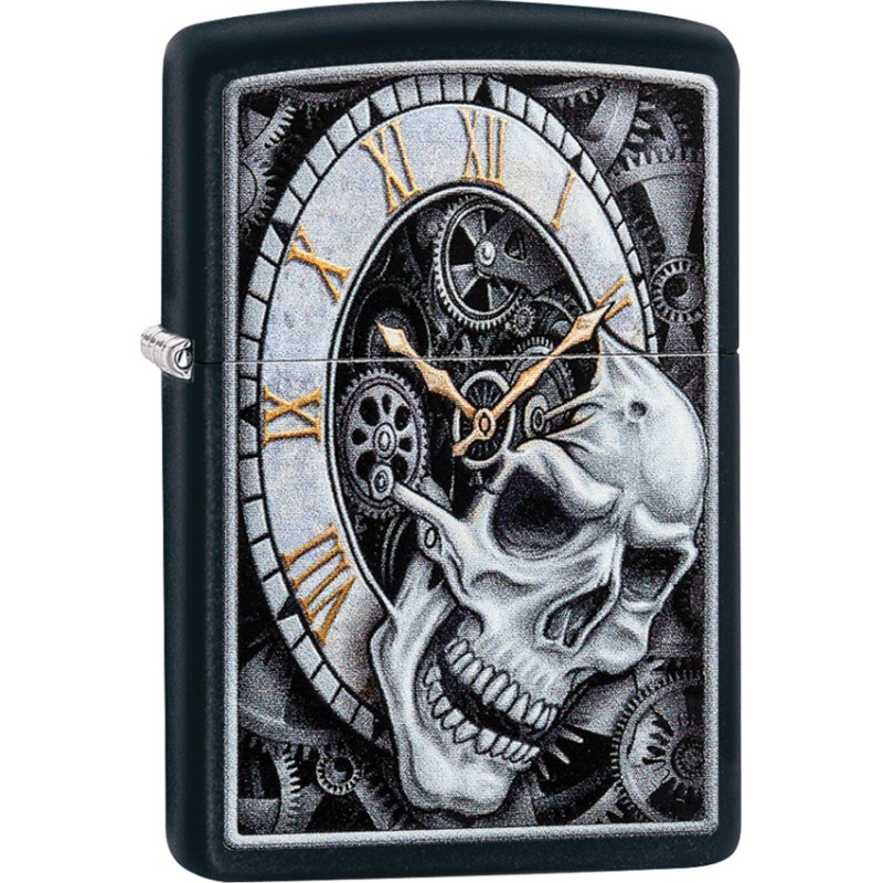Skull Clock Design Lighter