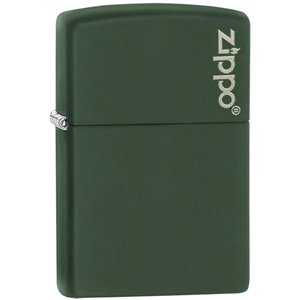 Zippo Logo Matte Green