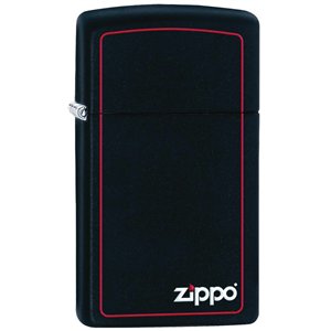 Slim Black Red Border