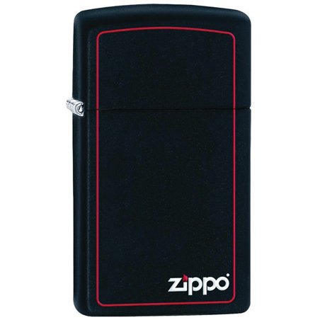 Slim Black Red Border