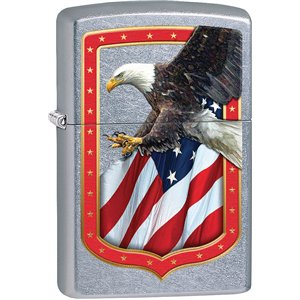 Eagle and Flag Border Lighter