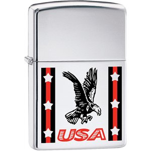 USA Ribbon/Eagle Lighter