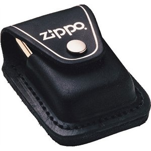 Lighter Pouch Black Leather