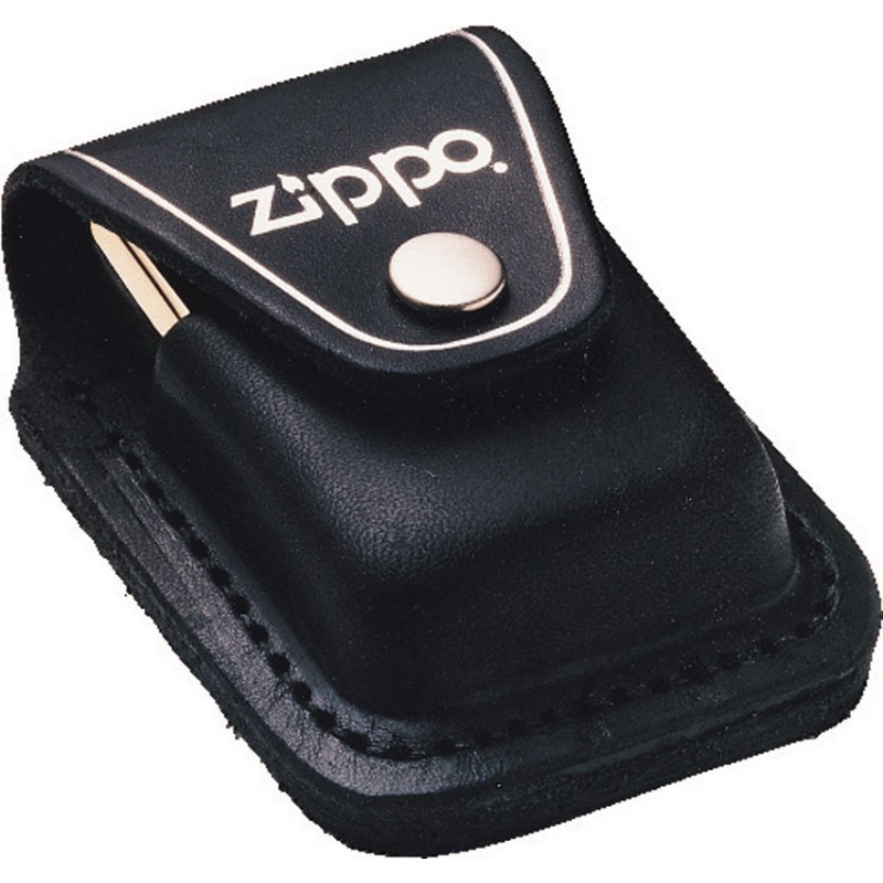 Lighter Pouch Black Leather