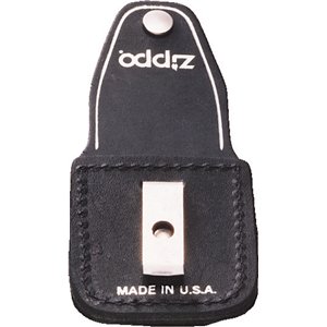Lighter Pouch Black Leather
