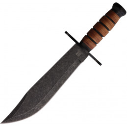 Combat Bowie Stacked Leather