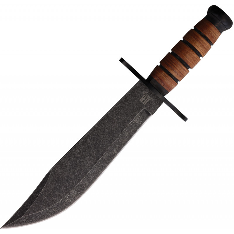 Combat Bowie Stacked Leather