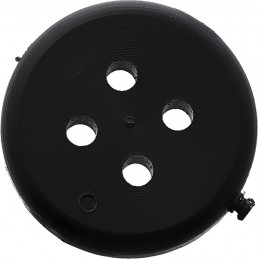 Compass Button Black