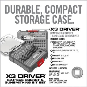 X3 Driver 52-Piece Set